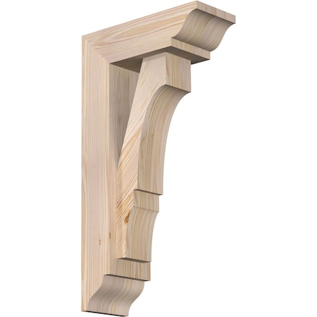 Ekena Millwork Balboa Traditional Smooth Bracket w/ Offset Brace, Douglas Fir, 5 1/2"W x 14"D x 26"H BKT0604X14X26BOA01SDF